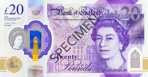 Polymer £20 note | Bank of England